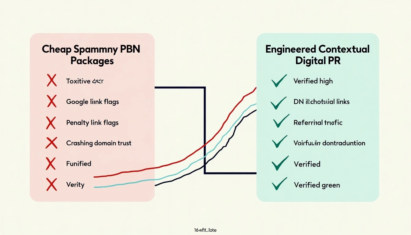 Figure 2: Technical Performance Audit: Toxic PBN Packages vs. Engineered Contextual Digital PR.