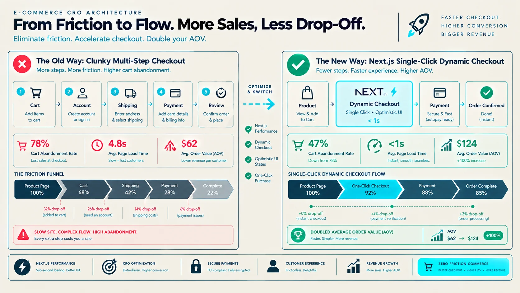 Zero-Friction CRO: How Micro-Interactions and Sub-Second Loads Doubled Average Order Value Technical Architecture Diagram